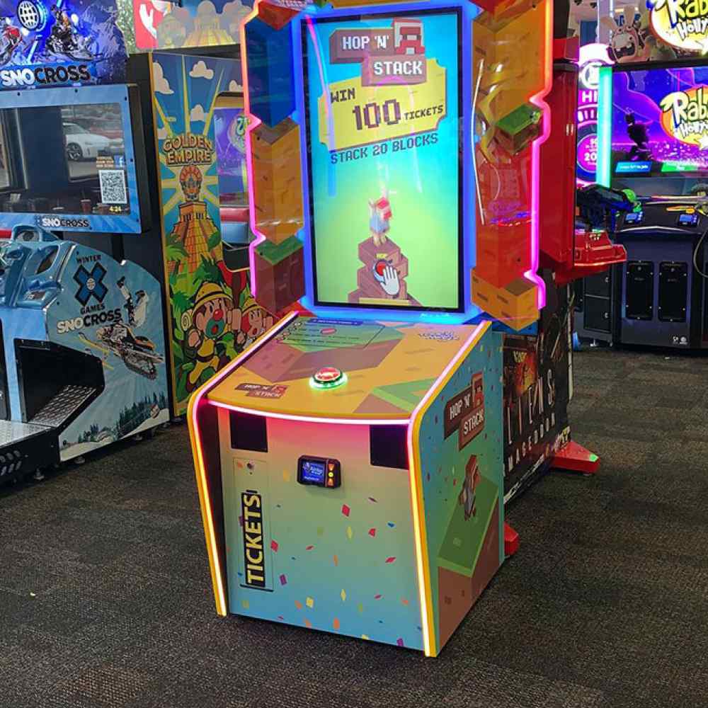 hop n stack redemption game interactive projector interactive floor interactive wall interactive tables